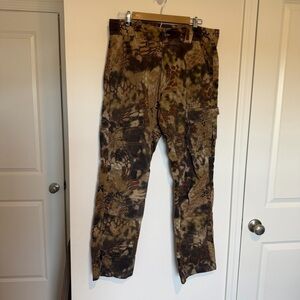 Kryptek Stalker Pants Mens Large Camo Brown Hunting Outdoors Rugged Camouflage
